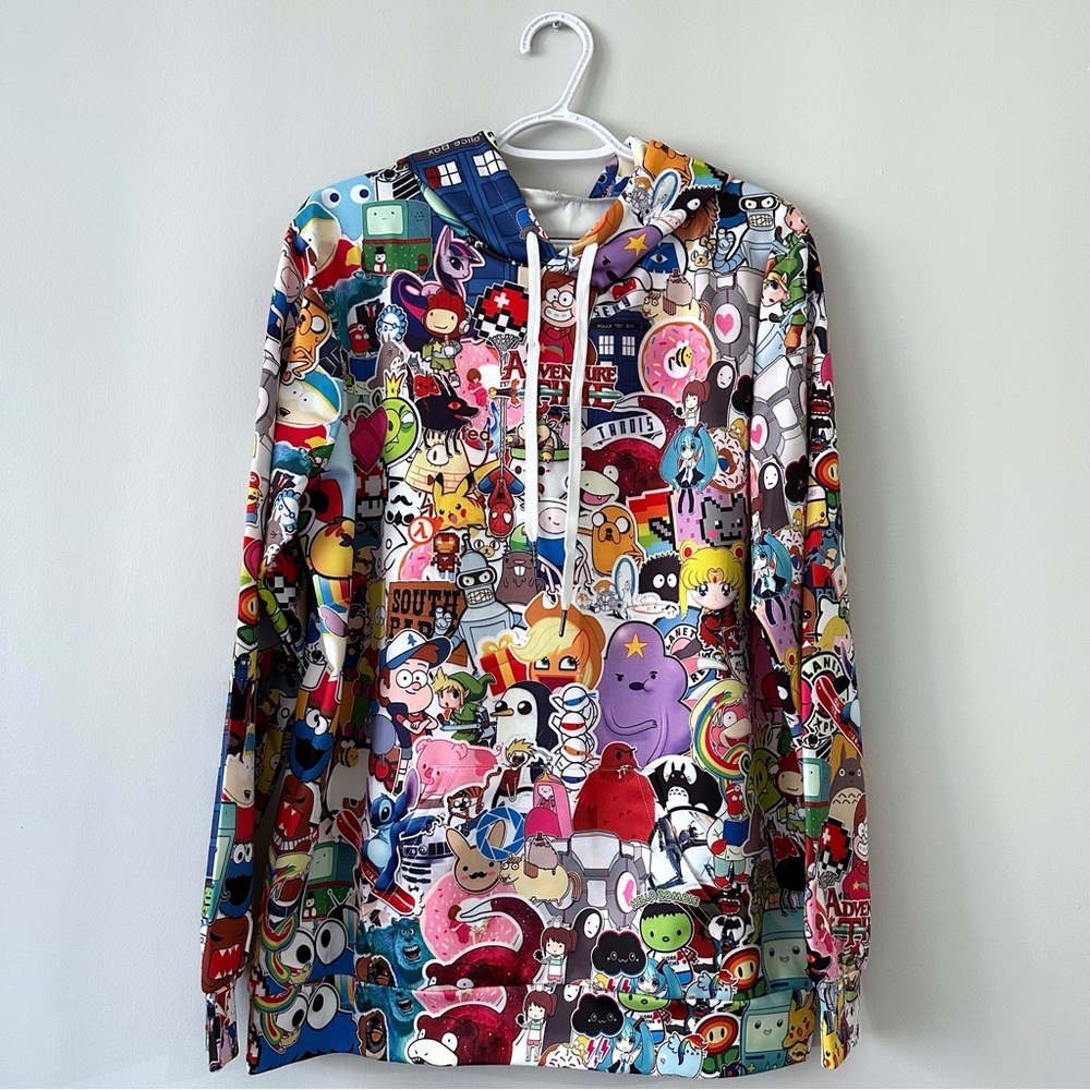 Anime Cartoon Pokemon Mixed animated tv series styles hoodie in L XL NWOT